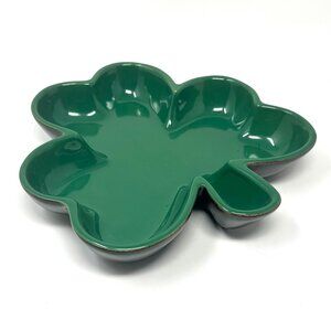 Green 3 Leaf Clover Irish Candy Snack Serving Dish Perfect for St Patrick's Day!